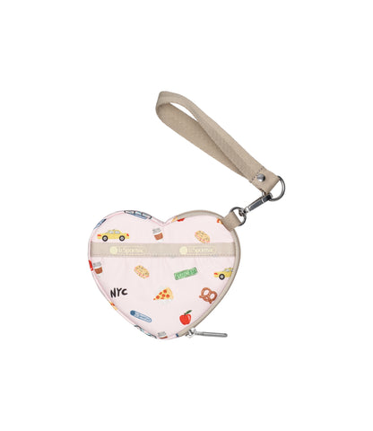 Heart Wristlet<br>NYC Icons Pink