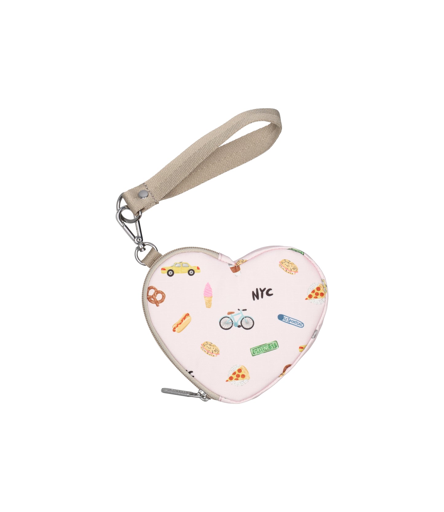 Heart Wristlet<br>NYC Icons Pink