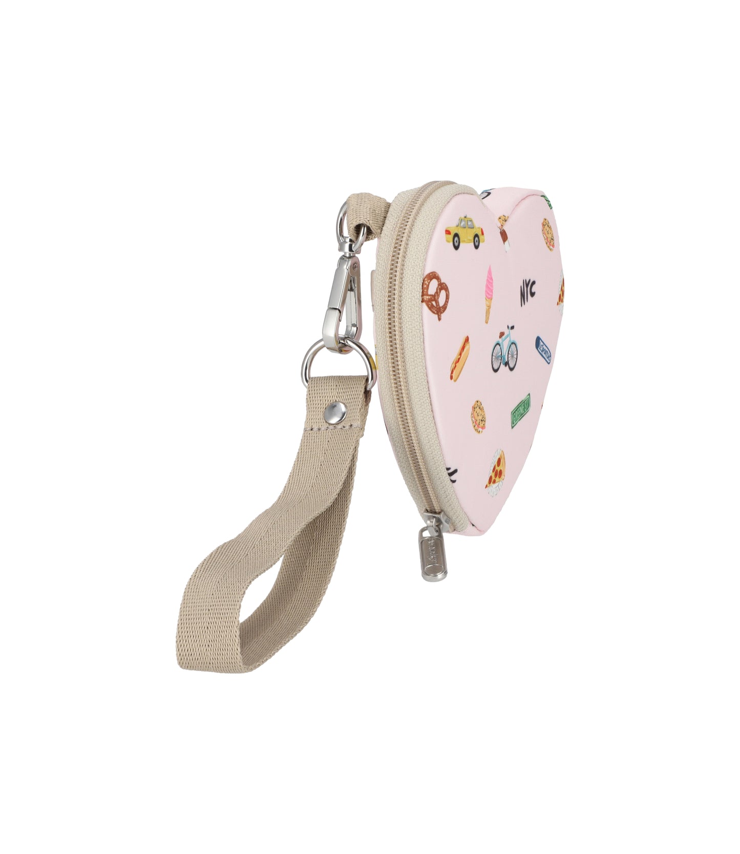 Heart Wristlet<br>NYC Icons Pink
