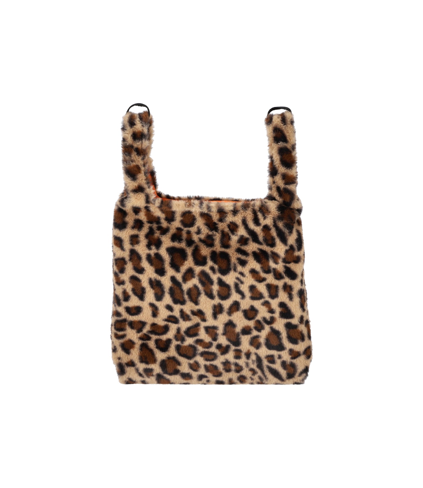 Fur Shoulder Tote<br>Leopard Fluffy Fur