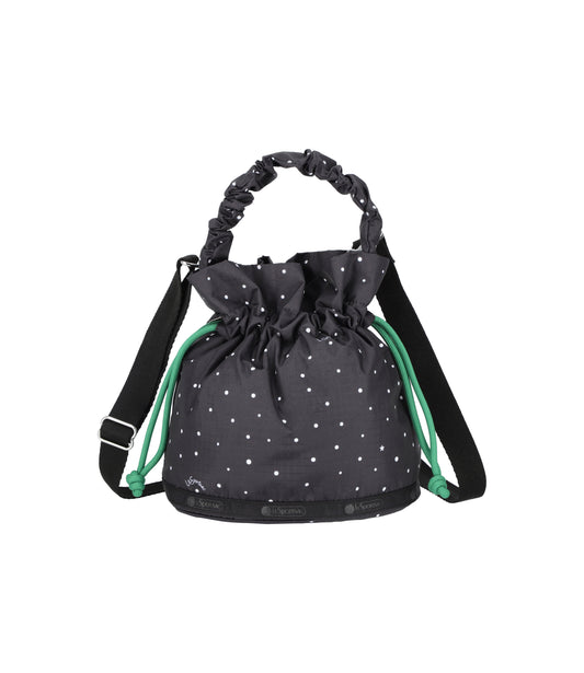 Gather Handle Drawstring Xbody<br>Bliss Dot/Green Cd