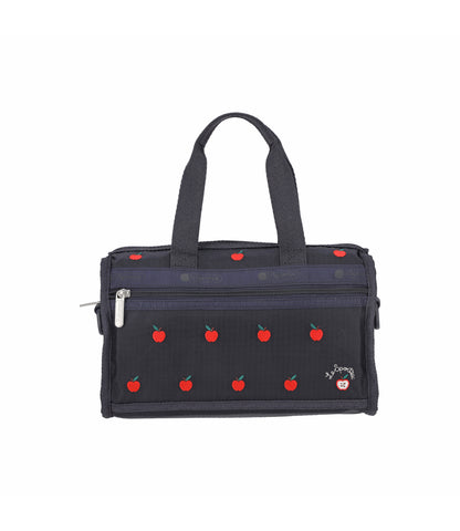 Top Handle Mini Duffel Crossbody<br>Red Apple Embroidery