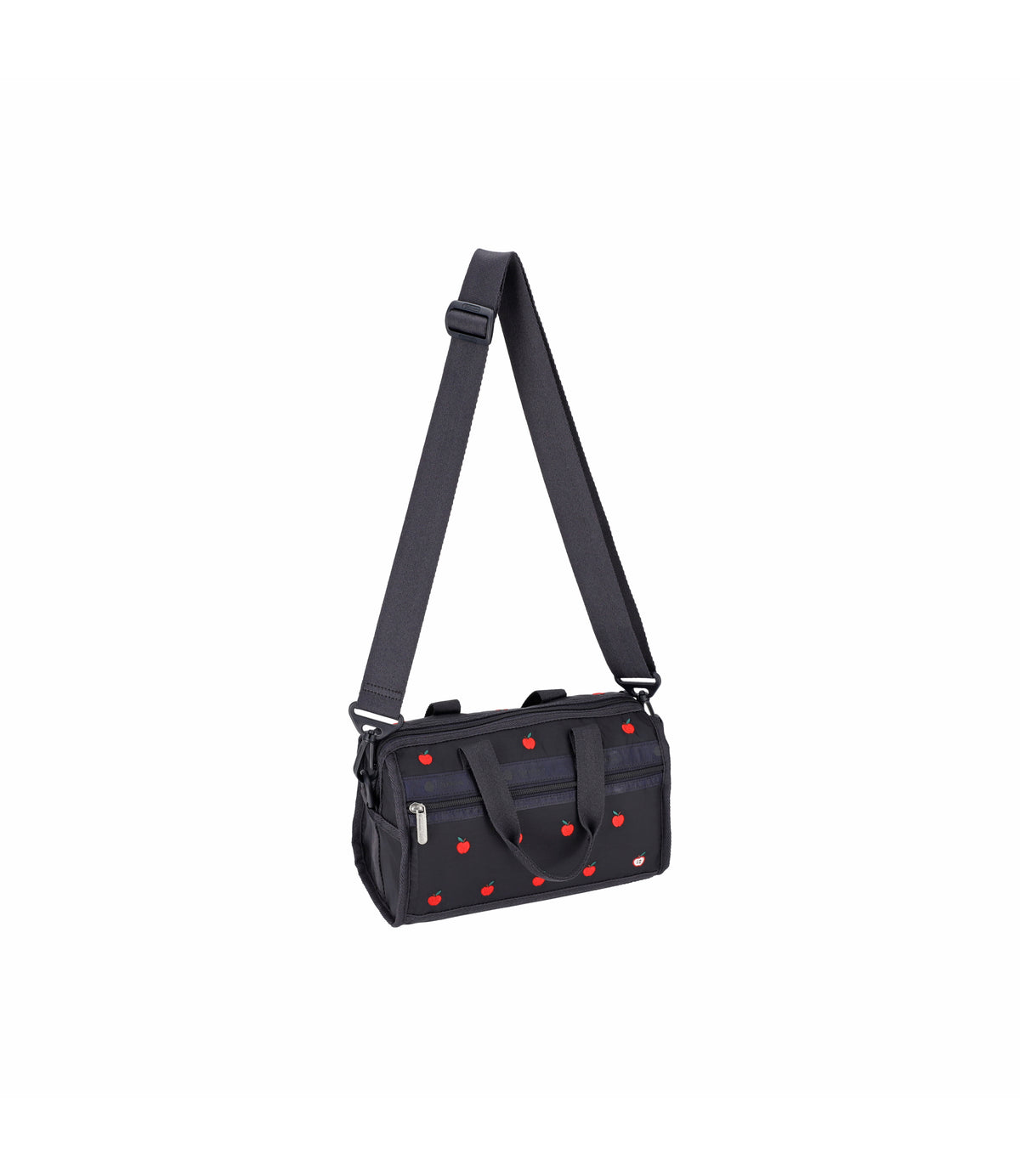 Top Handle Mini Duffel Crossbody<br>Red Apple Embroidery