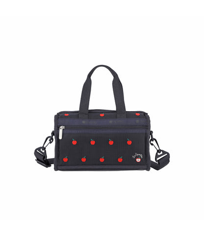 Top Handle Mini Duffel Crossbody<br>Red Apple Embroidery