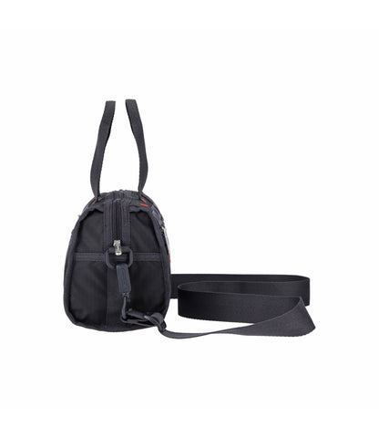 Top Handle Mini Duffel Crossbody<br>Red Apple Embroidery