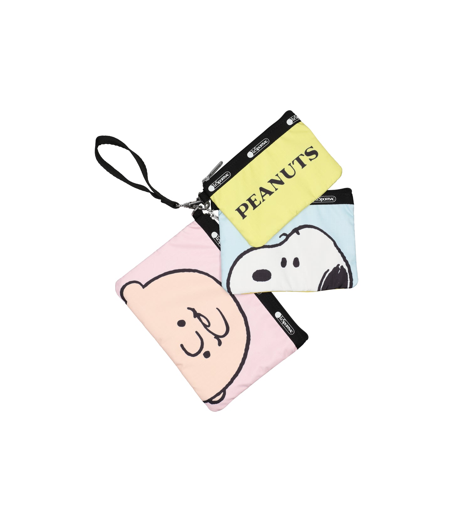 Triple Pouch Set With Wristlet<br>Peanuts Pals Wristlet