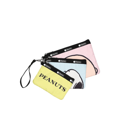 Triple Pouch Set With Wristlet<br>Peanuts Pals Wristlet