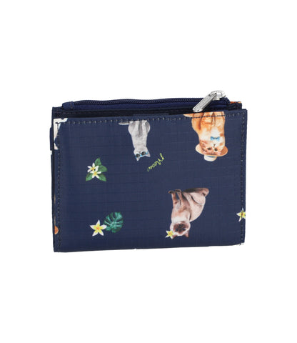 Small Wallet<br>Tropical Meow Cat