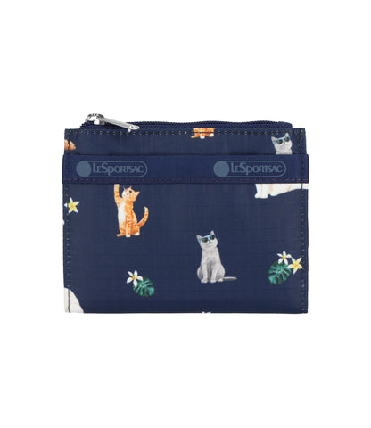 Small Wallet<br>Tropical Meow Cat