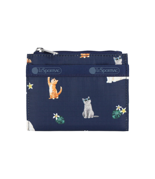 Small Wallet<br>Tropical Meow Cat