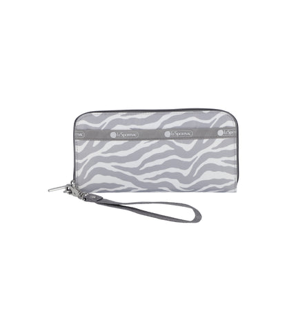 Tech Wallet Wristlet<br>Alloy Zebra