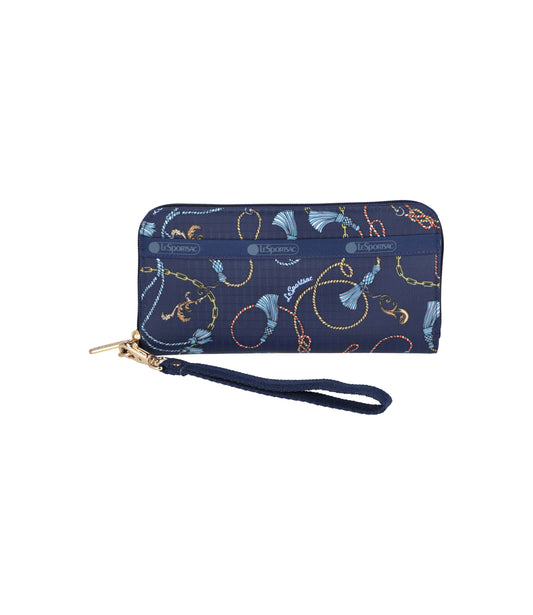 Tech Wallet Wristlet<br>Navy Status Chain