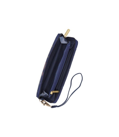 Tech Wallet Wristlet<br>Navy Status Chain