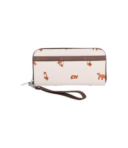 Tech Wallet Wristlet<br>Dashing Foxes
