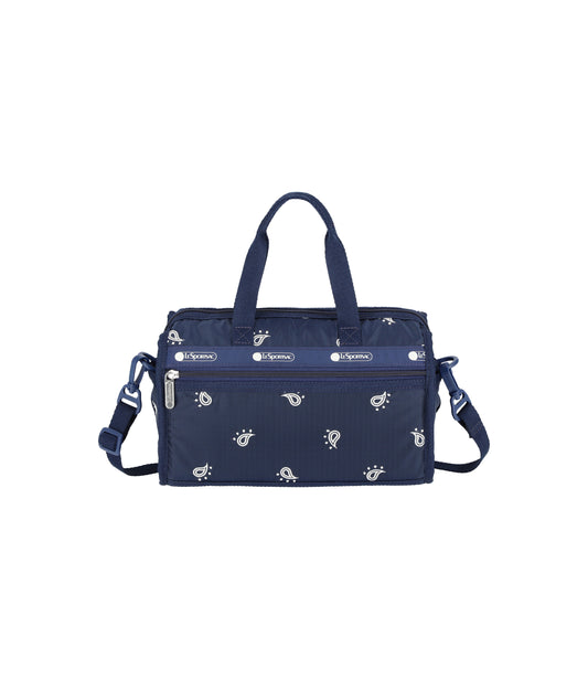 Deluxe Mini Duffel<br>Navy Bandana Embroidery