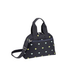 York Satchel<br>Peony Embroidery