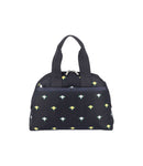 York Satchel<br>Peony Embroidery