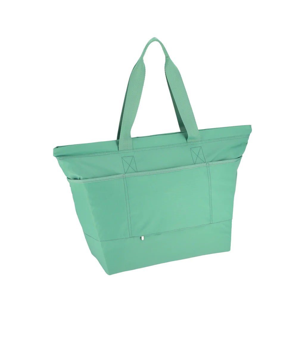 Carlin Zip Top Tote Bag<br>Sage Green