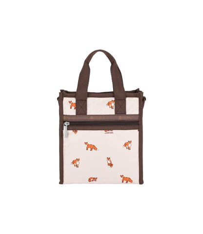 Mini North/South Tote<br>Dashing Foxes
