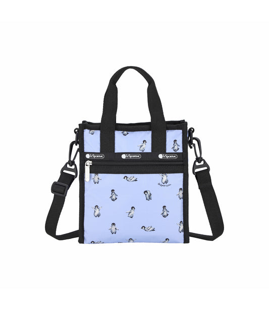 Mini North/South Tote<br>Petite Penguins Black