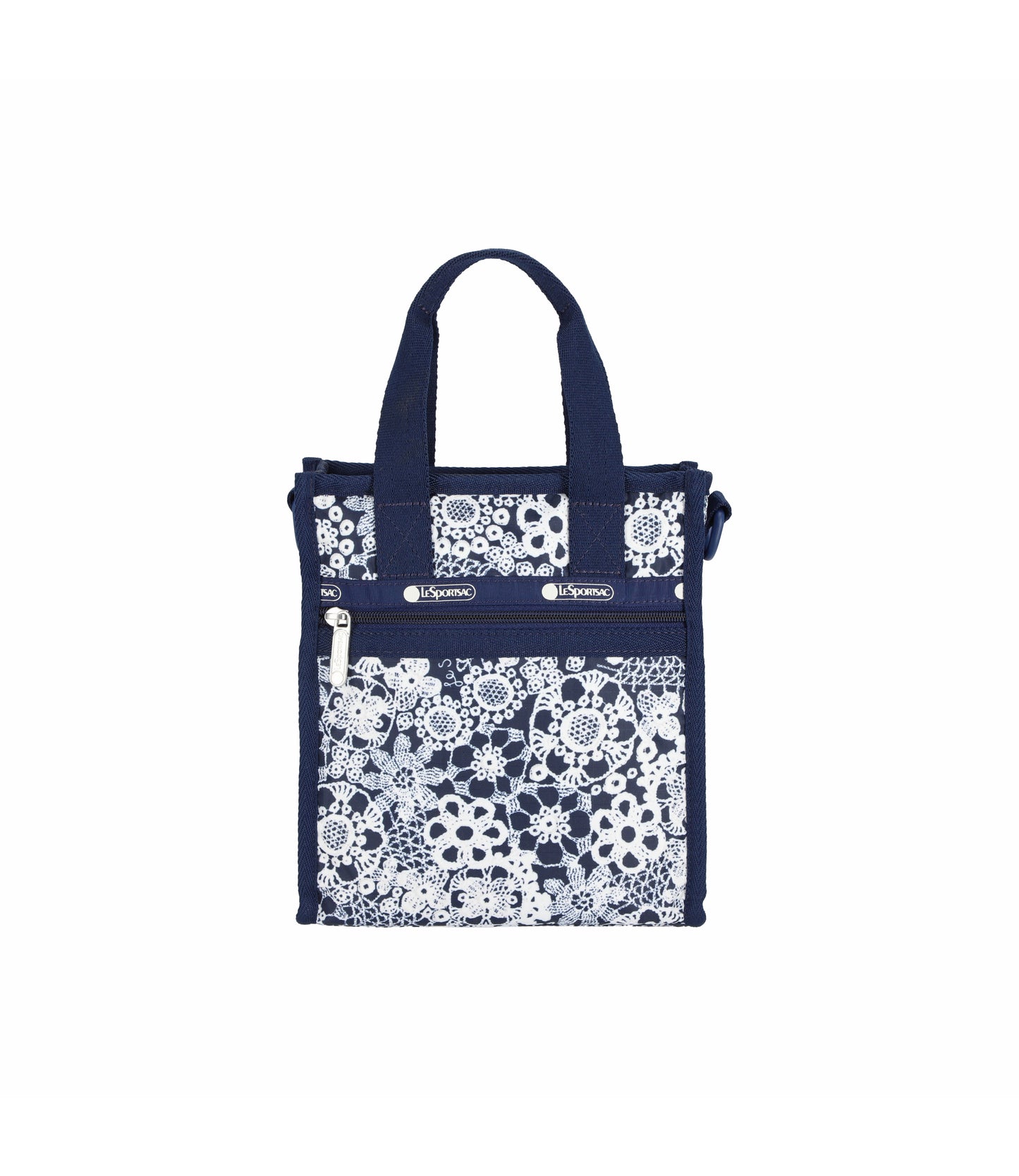 Mini North/South Tote<br>Floral Lace Navy
