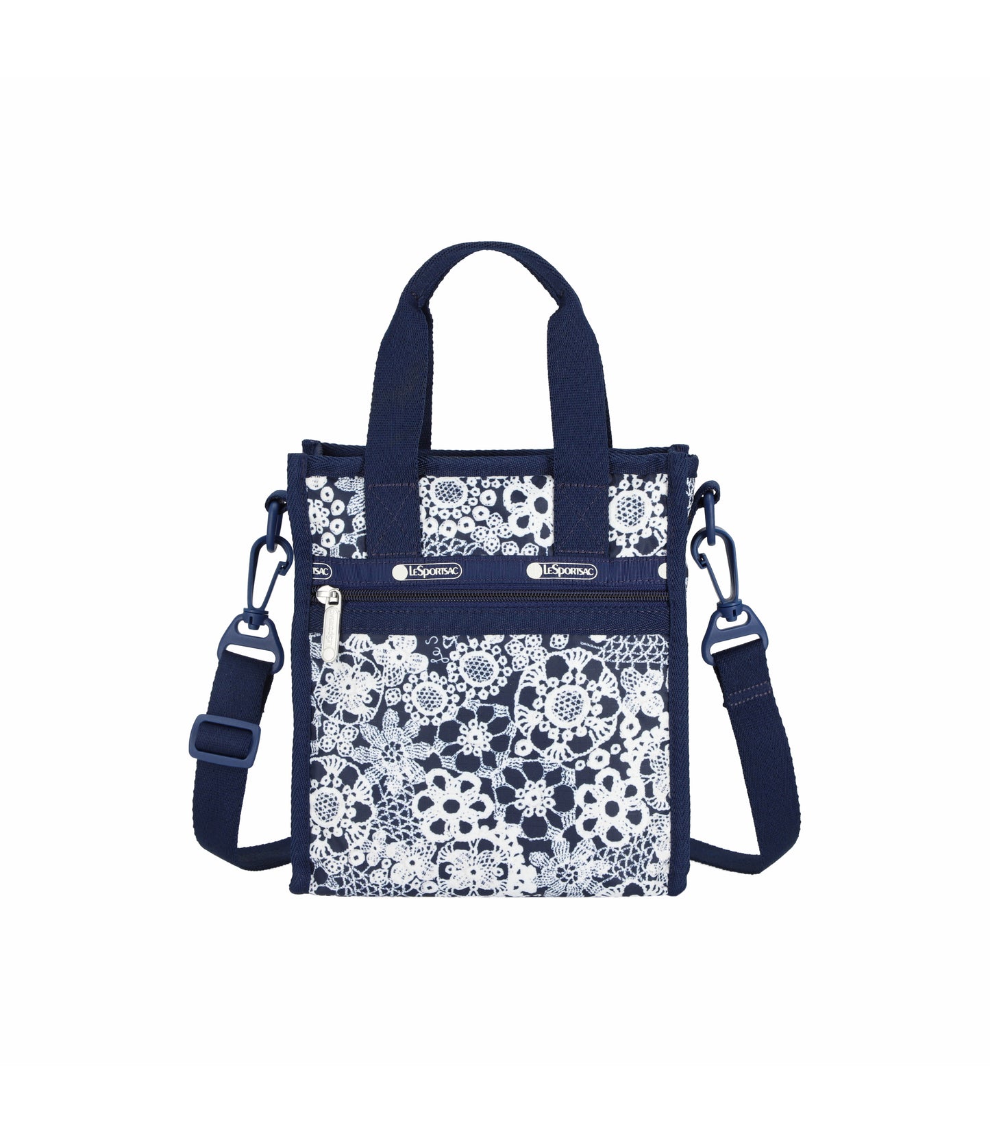Mini North/South Tote<br>Floral Lace Navy