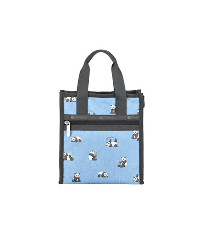 Mini North/South Tote<br>Relaxing Panda Denim