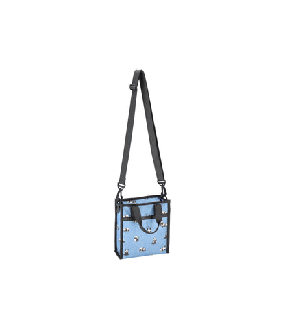 Mini North/South Tote<br>Relaxing Panda Denim