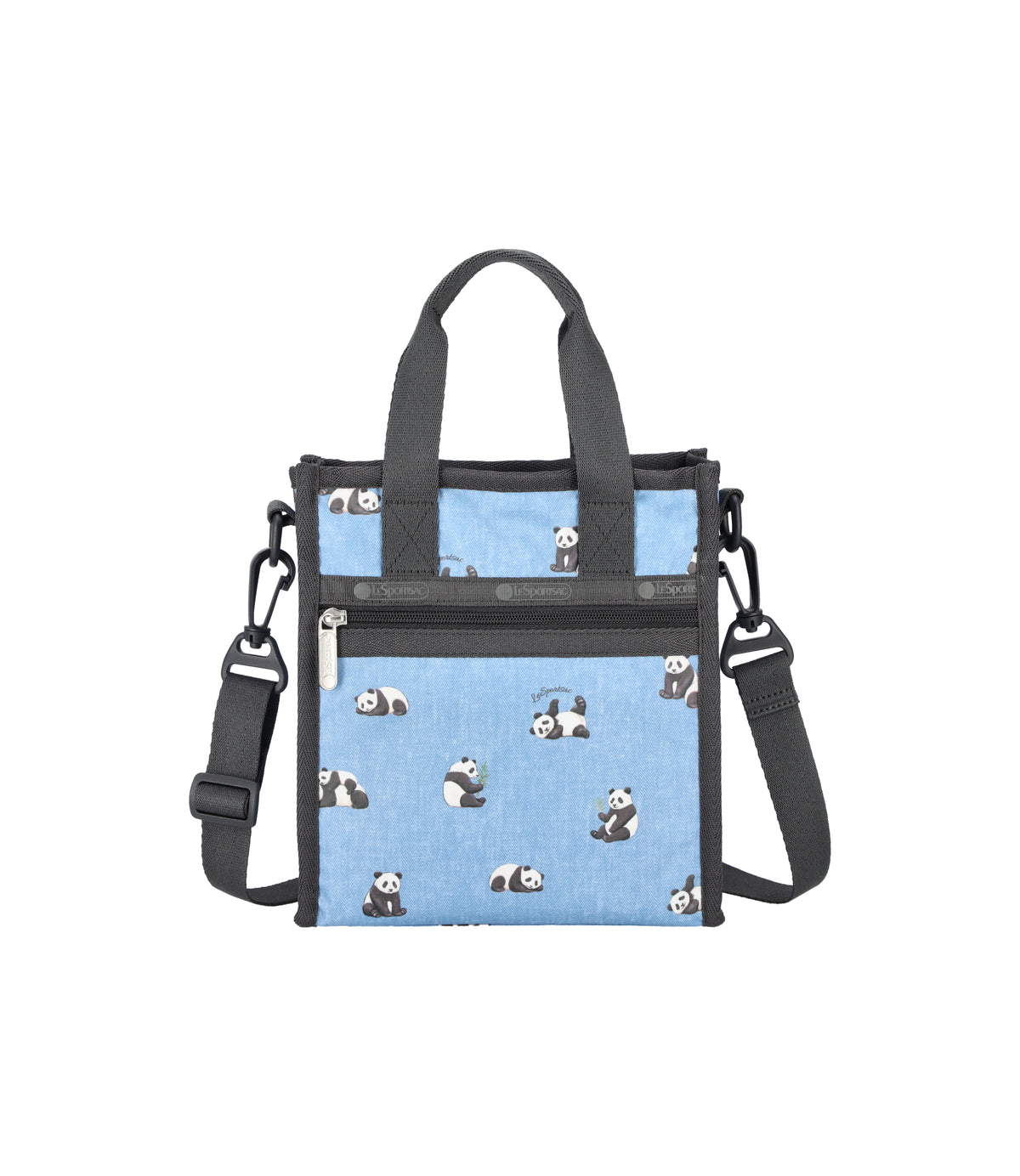 Mini North/South Tote<br>Relaxing Panda Denim
