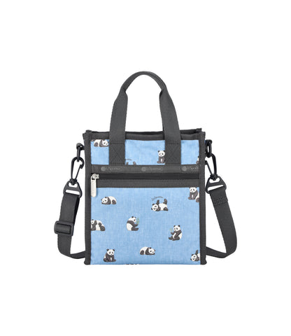 Mini North/South Tote<br>Relaxing Panda Denim