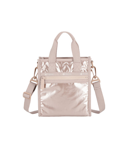 Mini North/South Tote<br>Rose Gold Shine