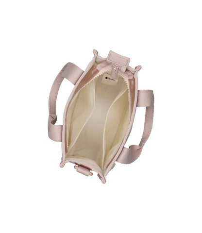 Mini North/South Tote<br>Rose Gold Shine