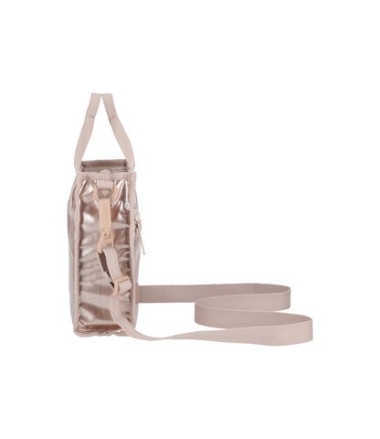 Mini North/South Tote<br>Rose Gold Shine