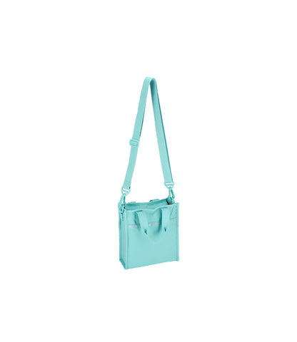 Mini North/South Tote<br>Pale Turquoise