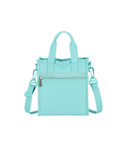 Mini North/South Tote<br>Pale Turquoise