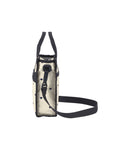 Mini North/South Tote<br>Navy Swiss Heart