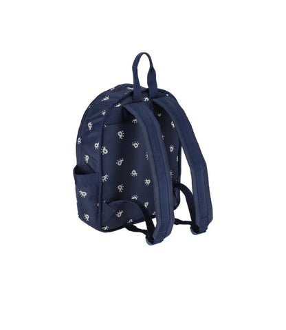 Route Small Backpack<br>Navy Bandana Embroidery