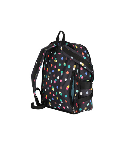 Route Backpack<br>Multicolor Dots Black