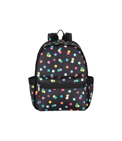 Route Backpack<br>Multicolor Dots Black