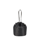 Drawstring Bucket Bag<br>Monogram Jacquard Black