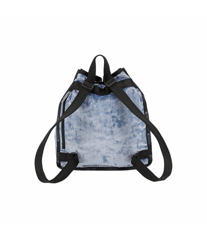 Cinch Backpack<br>Velour Blue