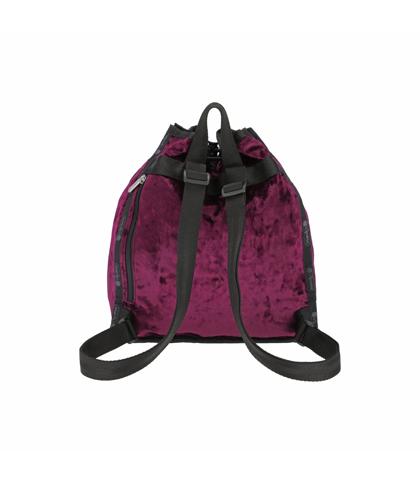 Cinch Backpack<br>Velour Cherrywood