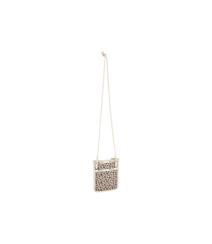 Crossbody Phone Bag<br>Latte Heart Leopard