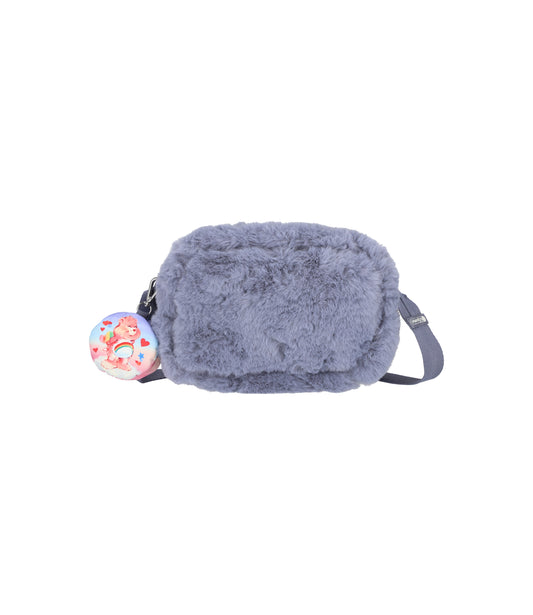 Puffy Cube Crossbody<br>Care Bears Fuzzy Gray