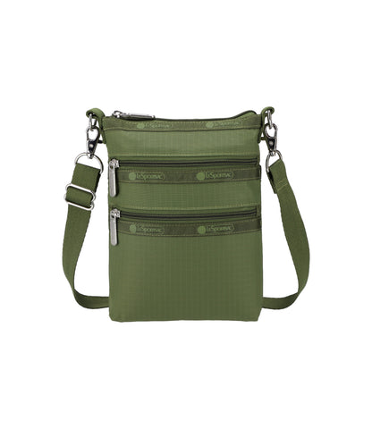 3 Zip Crossbody<br>Olive