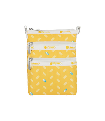 3 Zip Crossbody<br>Logo Toss Yellow