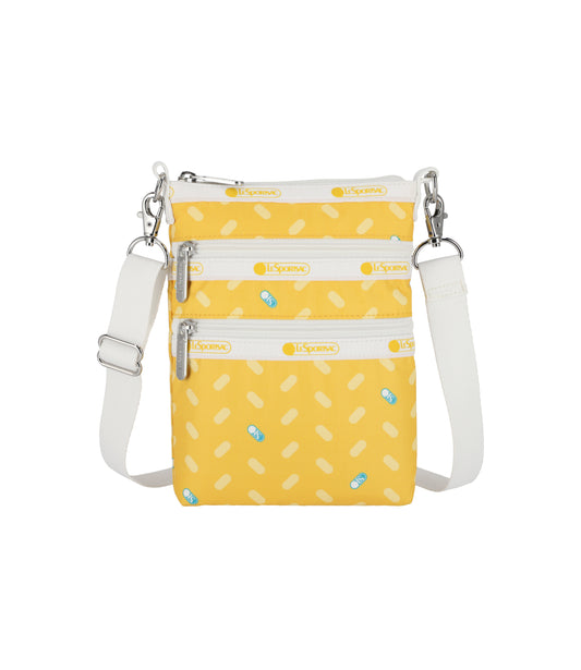 3 Zip Crossbody<br>Logo Toss Yellow