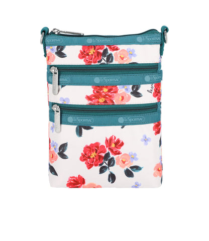 3 Zip Crossbody<br>Painterly Floral