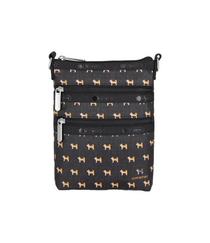 3 Zip Crossbody<br>Shiba Pixel