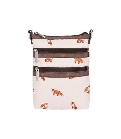 3 Zip Crossbody<br>Dashing Foxes
